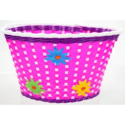 Kosar-gyermek-szovott-muanyag-20-pink-3-virag-270x200x170mm