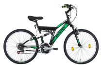   KOLIKEN ELAND 24" fiú váltós - összteleszkópos gyermek kerékpár - Fekete-Zöld
