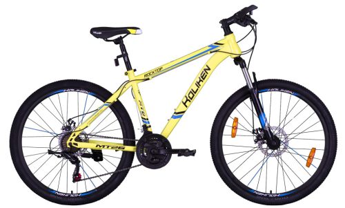 KOLIKEN ROCKTOP 26" Férfi MTB kerékpár | Váltós | Sárga - kék | 19" vázzal