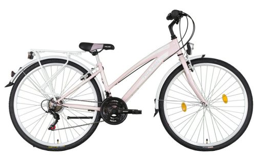 Koliken Gisu trekking női kerékpár - Rózsaszín - 18 sebességes