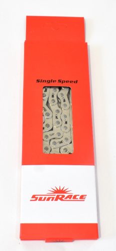 Lánc sunrace 01-seb. Cnx46 112l 1/2x1/8 ezüst fixi-bmx