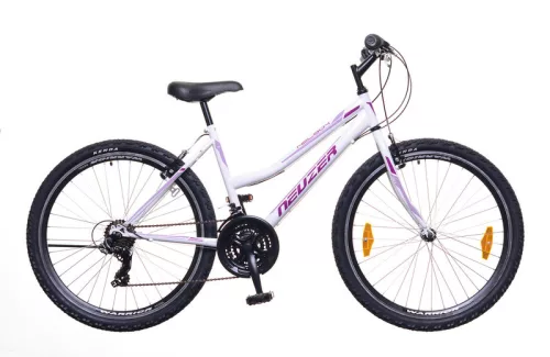 Neuzer-Nelson-30-26-Lany-MTB-kerekpar-15-os-extra-kicsi-vazzal-Feher-bibor-malyva