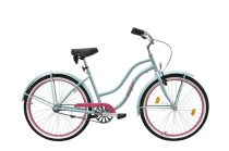 Neuzer Sunset női cruiser kerékpár - celeste/pink