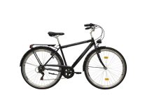   Neuzer Ravenna 6 - 6 sebességes férfi városi kerékpár - Fekete/szürke-fehér