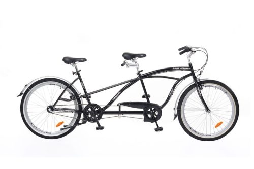 Neuzer Twilight tandem - 2 személyes kerékpár - Fekete/ezüst