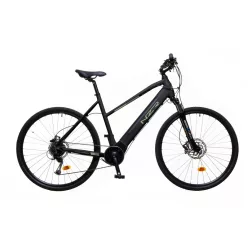   Neuzer Novara uni 21"-os vázzal - e-cross sötét | szürke/zöld középmotoros
