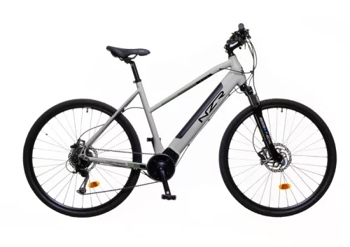 Neuzer Novara uni 21"-os vázzal - e-cross világos | szürke/fekete középmotoros