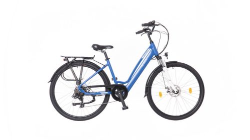 Neuzer Sorrento 28" női elektromos kerékpár - 19"-os vázzal - matt kék hátsó agymotor /nyomatékszenzoros /