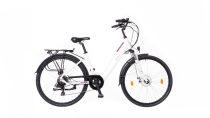   Neuzer Sorrento 28" női elektromos kerékpár - 19"-os vázzal - matt fehér hátsó agymotor /nyomatékszenzoros /