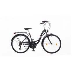   Neuzer Venezia 30 - városi - Női kerékpár - Fekete/korall - 17"