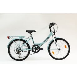   Neuzer Cindy 20 coll City - gyermek Kerékpár 6 sebesség - Lány - Vízkék/fehér-sárga