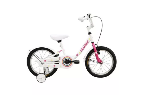 Neuzer-BMX-16-lany-gyerek-kerekpar-Feher-pink