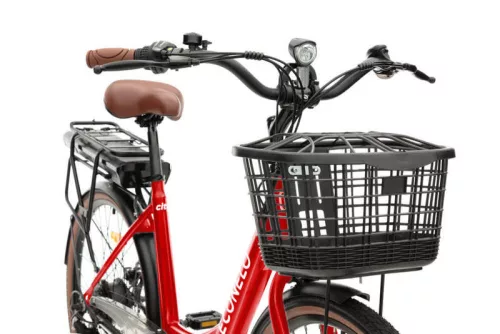 Neuzer Econelo 26" női elektromos kerékpár - 18 E-City piros 36V