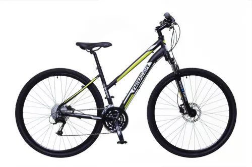 Neuzer X400 női cross trekking kerékpár - fekete/fehér-zöld 17 | cues