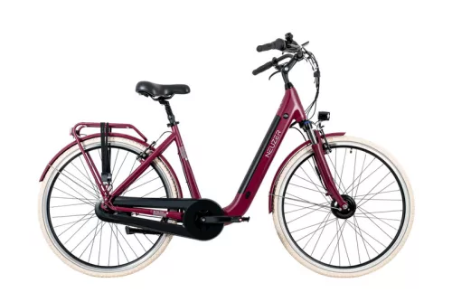 Neuzer Easyboarding 28" E-trekking női kerékpár - bordó lila 19"-os vázzal (nyomatékszenzoros)