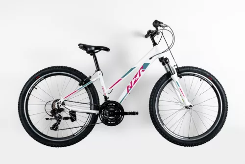 Neuzer Nelson 30 női mtb kerékpár 17"-os vázzal | fehér/pink teleszkópos