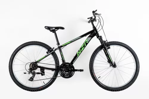 Neuzer Nelson 18 férfi mtb kerékpár 17"-os vázzal | fekete/neon zöld teleszkópos