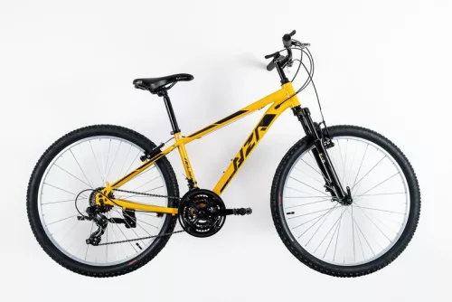 Neuzer Nelson 18 férfi mtb kerékpár 17"-os vázzal | aranysárga/fekete teleszkópos