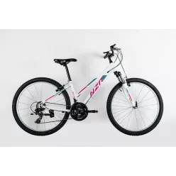   Neuzer Nelson 18 női mtb kerékpár 17"-os vázzal | fehér/pink teleszkópos