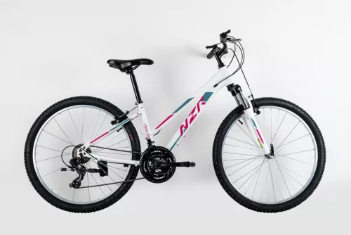 Neuzer Nelson 18 női mtb kerékpár 17"-os vázzal | fehér/pink teleszkópos
