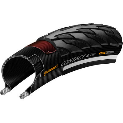 Continental kerékpáros külső gumi 37-622 Contact 700x37C fekete/fekete, reflektoros