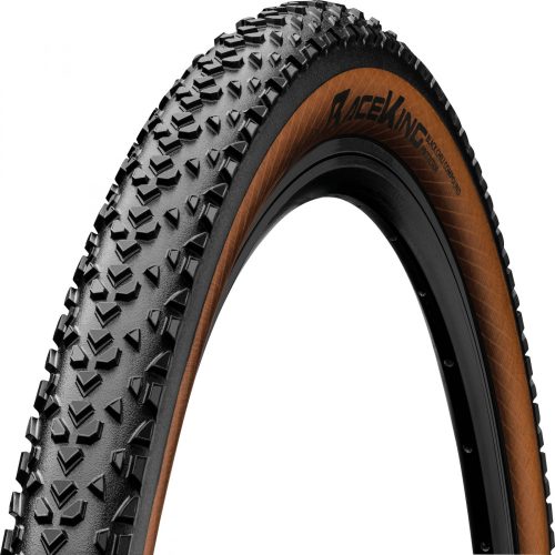 Continental MTB kerékpáros külső gumi 55-559 Race King ProTection 26x2,2, tubeless ready, fekete/bernstein, hajtogathatós Skin