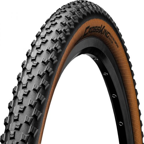 Continental MTB kerékpáros külső gumi 55-622 Cross King ProTection 29x2,2, tubeless ready, fekete/bernstein, hajtogathatós Skin