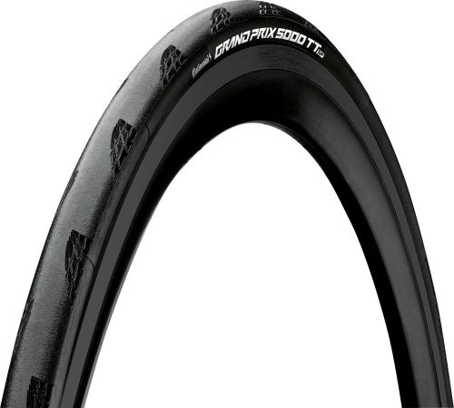 Continental országúti kerékpáros külső gumi 25-622 Grand Prix 5000 TT TR Tour de France Limited 700x25C, hookless felni kompatibilis, tubeless ready, fekete/fekete, hajtogathatós