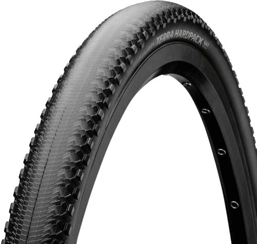 Continental gravel-cyclocross kerékpáros külső gumi 50-584 Terra Hardpack ShieldWall 27,5x2,0, hookless felni kompatibilis, tubeless ready, fekete/fekete hajtogathatós