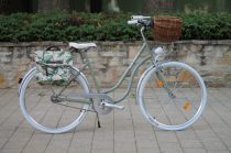   Egyedi Nora Shepherd városi kerékpár - Nőknek - 1sp/N3/N7 kivitelben - Pisztáciazöld - ezüst