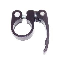 Nyeregcső bilincs 28,6 alu gyorszáras fekete