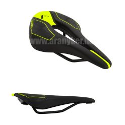   Nyereg vital fekete-neonzöld racing  rugó nélkül 265x150mm