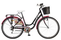   Polar Grazzia városi kerékpár 28" - női - 6 sebességes - fekete