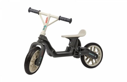 Polisport futókerékpár összehajtható, könnyű műanyag, teli kerekes, 3 magasságban állítható (32-35 cm), sötétszürke/krém