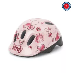   Polisport kerékpáros gyerek sisak Birdy krém/rózsaszín/mintás, XXS (44-48 cm)