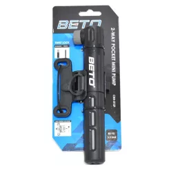  Pumpa beto mini plastic 2 utas fekete-szürke tartó av+presta crh-015pgrey