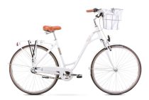   ROMET Art Deco Eco 28" fehér + kosár - női városi kerékpár
