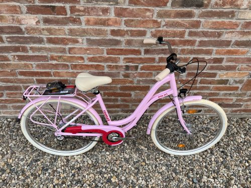 Romet Pop Art 26" női városi kerékpár - 17"-os vázzal - rózsaszín
