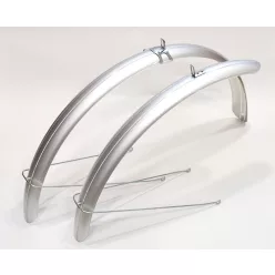   Sárvédő alu-plastic 28" 46mm. U.Pálca silver ecotech+toldat