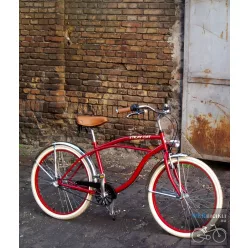Egyedi Stray Cat Férfi Cruiser Kerékpár 1sp/3sp - Bordó-Króm