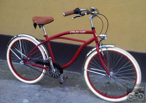 Egyedi Stray Cat Férfi Cruiser Kerékpár 1sp/3sp - Bordó-Króm