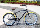 Egyedi Stray Cat Férfi Cruiser Kerékpár 1sp/ N3 - Fekete - Citrom - Kék