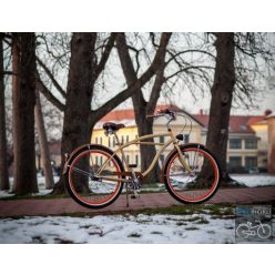 Stray Cat Egyedi Cruiser Kerékpár - krém-barna
