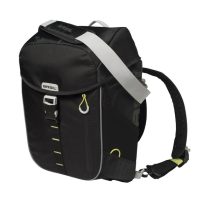   Basil egyoldalas táska és hátizsák - Miles Daypack - Hook ON - fekete - lime
