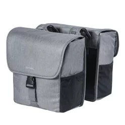   Basil dupla táska Go Double Bag, Universal Bridge System, szürke