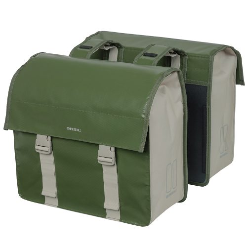 Basil dupla táska Urban Load Double Bag, Universal Bridge System, zöld