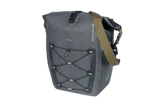 Basil egyoldalas táska Navigator Storm MIK Side L, 25-31 l, fekete