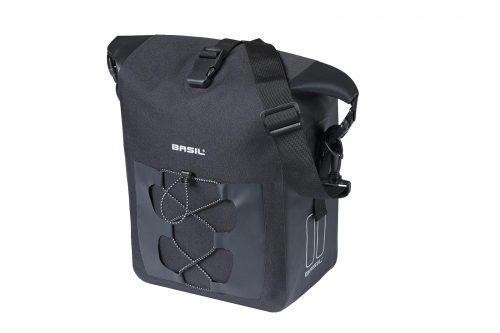 Basil egyoldalas táska Navigator Waterproof M Single Bag, Hook ON, 12-15 l, fekete