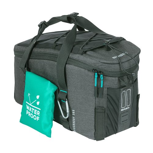 Basil csomagtartó táska Discovery 365D Trunkbag M, Universal Bridge System, 9 literes, szürke