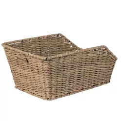   Basil hátsó kosár Cento Rattan Look, fix rögzítéssel, világosbarna